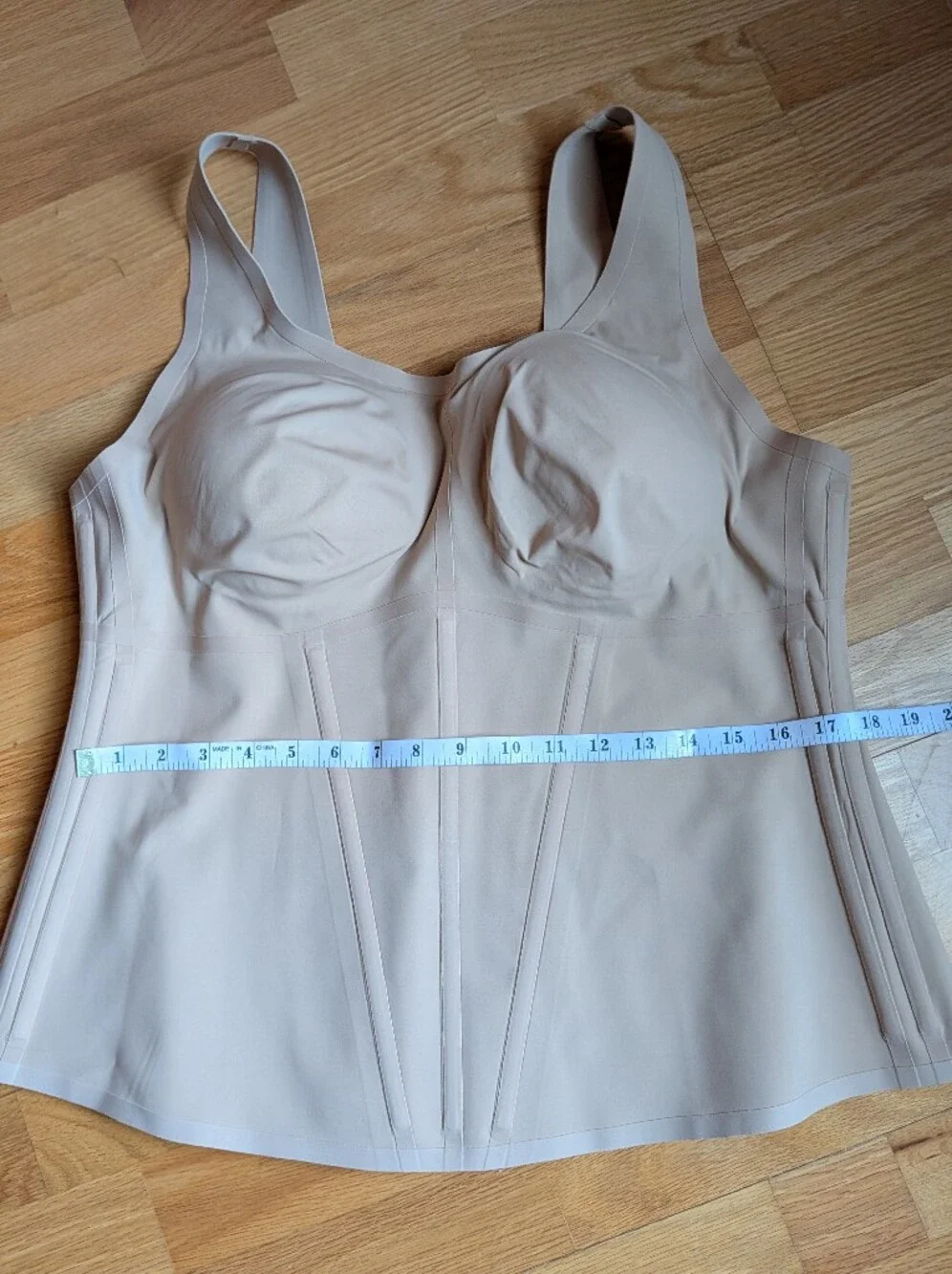 Honeylove Shapewear Bodysuit Top in Nude Size 3XLc - Picture 3 of 12
